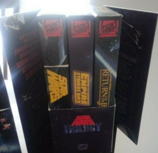 Star Wars Trilogy 1992 VHS Unaltered Theatrical CBS FOX Box Set Vintage 3