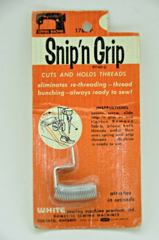 Vintage Dyno Snip Grip Cuts And Holds Threads Sewing Machine Sewing Notion