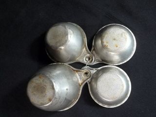 Vintage Metal Measuring Cups Set of 4 4