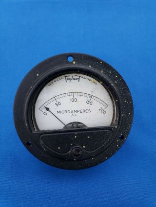 Vintage Triplett 221 - T Micro - Ammeter 0 - 200ua