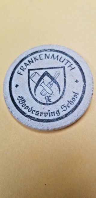 SET OF 6 VINTAGE WOOD (Frankenmuth Michigan) good for token – Schnitzelbank 4