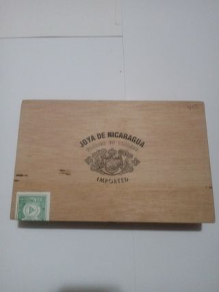 Vintage Toro Empty Wooden Cigar Box (joya De Nicaragua)