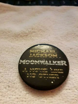 Michael Jackson Moonwalker Vintage Badge Film Tie In