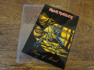 IRON MAIDEN VINTAGE 1980 ' S POSTCARDS PIECE OF MIND NUMBER OF THE BEAST VGC 2