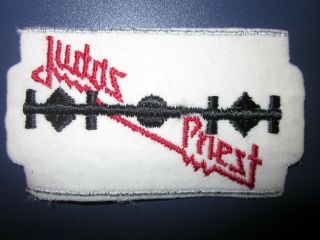 Vintage Vtg 80s Embroidered Rock & Roll Band Music Patch - Judas Priest