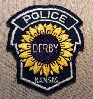 Ks Vintage Derby Kansas Police Patch