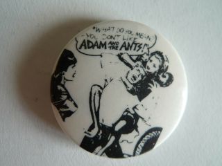 Adam & The Ants Vintage Metal Badge 3cm Button Pin