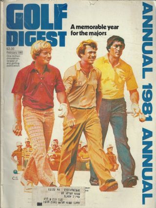 Vintage Golf Digest Annual (1981) The Game 