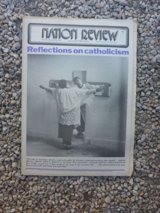 Vintage Aus Nation Review Newspaper.  June 21 1974 - Catholic Reflection
