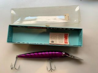 Vintage Rapala Magnum " Special Edition " Cd - 18 Discontinued Rare Lure Purple