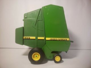 Vintage John Deere Round Baler Metal Cast Tractor Accessory Collectors Toy.