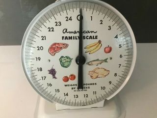 Vintage American Family White Kitchen Food Scale 2