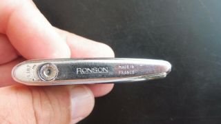 vintage ronson gas lighter_ (PARTS - NOT.  RESTORE) 4