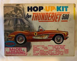 Vintage Aurora Hop Up Kit For Thunderjet 500 Model Motoring Box W/misc Parts