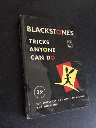 Rare Vintage Magic Trick Book Blackstone’s Tricks Anyone Can Do 1948