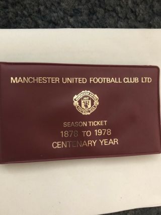 Man United - Vintage Season Ticket Book 78 / 79 Centenary Year