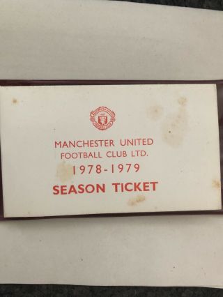 Man United - Vintage Season Ticket Book 78 / 79 Centenary Year 3