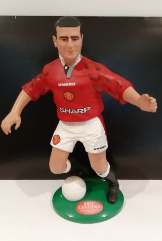 Vintage Retro Manchester United Man U Eric Cantona Model Figure Sharp Umbro