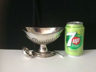 Vintage W H & S Silver Plated Sugar Bowl and Sifter Spoon 3