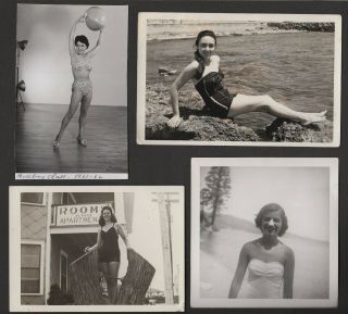 Lqqk 4 Vintage 1950s/60s Originals,  Old School Swimsuit Girls Next Door 67