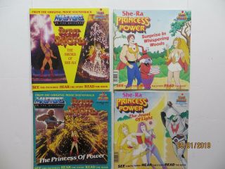 Vintage Motu He Man & She - Ra Books No Records Or Tapes