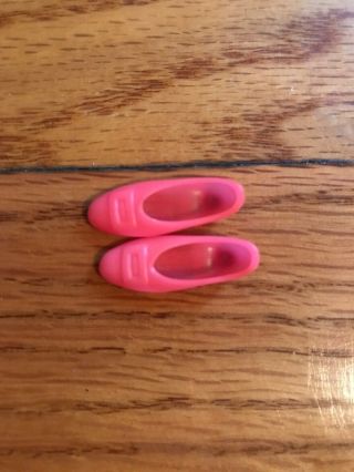 Barbie Vintage Hot Pink Squishy Flats Buckle Shoes Cute