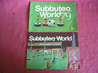 Two Vintage Subbuteo World Sales Advertising Catalogues - 1978 & 1979