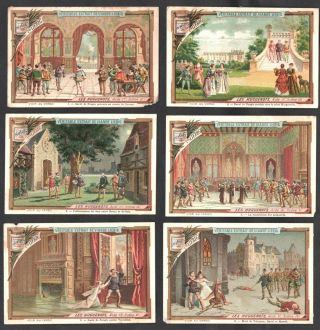 The Huguenots Opera Vintage Victorian Card Set Liebig 1890 Meyerbeer Theatre