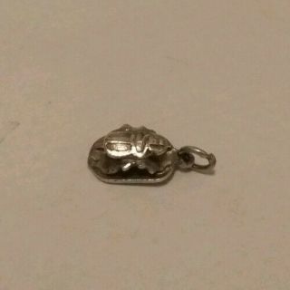 Vintage Sterling Silver 925 Egyptian Scarab Beetle Charm