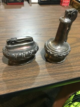 2 Vintage Ronson Table Lighters -