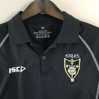 Vtg Exiles Rugby Union Polo Shirt Jersey Medium M