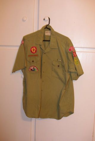 Boy Scout - Vintage Uniform Shirt With Patches - Check It Out