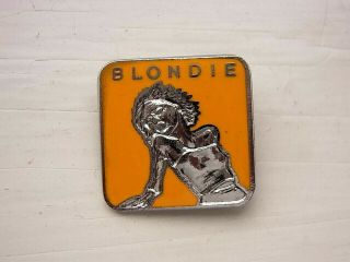 Blondie 1980s Vintage Badge