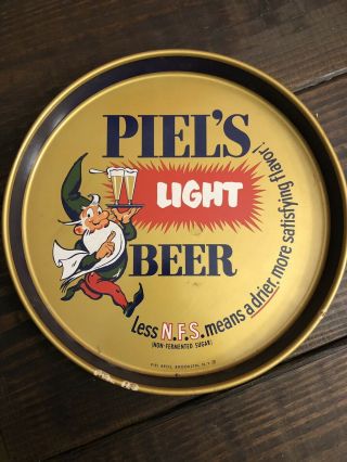 Vintage Piel’s Light Beer Tray - Piel Bros.  Ny