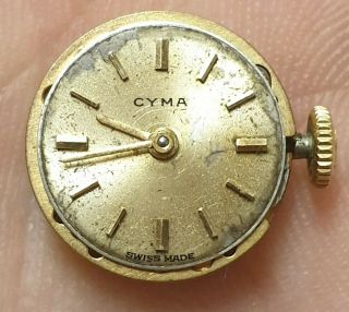 Cyma Blancpain Rayville S.  A.  Swiss 17 Jewels R.  60 Vintage Watch Movement13mm