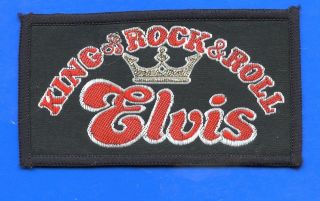 Elvis Presley King Of Rock & Roll Vintage 1980s Sew - On