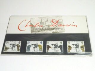 9 x Vintage GB Stamps Presentation Packs Arthurian Legend Halleys Comet Darwin 4