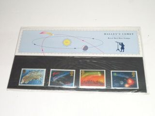 9 x Vintage GB Stamps Presentation Packs Arthurian Legend Halleys Comet Darwin 5