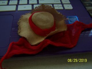 Vintage Barbie 985 " Open Road " Hat With Red Scarf