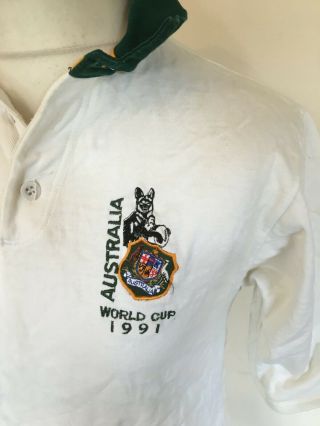 Vintage Rare Umbro Australia Rugby Union 1991 World Cup Jersey Shirt Medium Mens 3