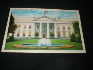 Washington D.  C.  The White House Vintage Postcard Pm 1935