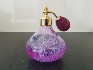 Vintage Caithness Glass Perfume Atomiser Bottle Pink 2