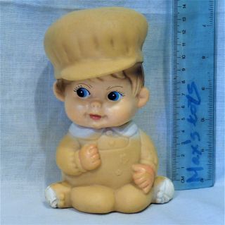 Vintage Baby Iwai Rubber Toy Doll Japan Taiwan License For Biserka Yugoslavia