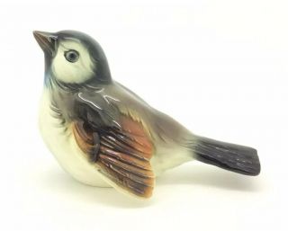 Vintage Goebel Figurine Cv72 Wren German Porcelain Bird Tmk3 Fm3 Ornithology