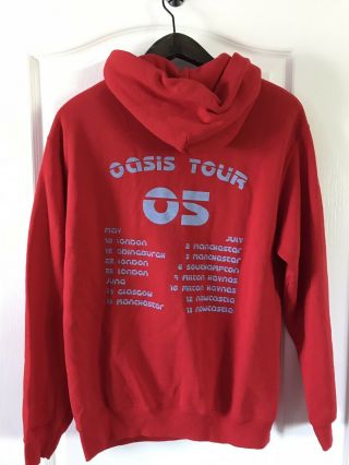 Oasis Vtg 2005 Tour Hoodie Hooded Sweatshirt Top Liam Gallagher Medium M Indie