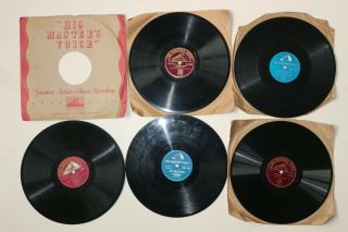 5 Vintage Records 10 " 78 Rpm His Masters Voice Dear Doctor Foxtrot In The Mood