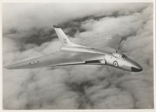 Large Vintage Photo - Avro Vulcan Xa889 In - Flight