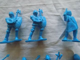 VINTAGE BLUE KNIGHTS,  POSSIBLY MULTI - TOY LIKE DFC PLASTIC SOLDIERS 2