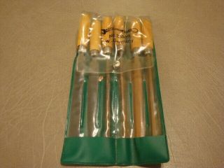Vintage Stahlwille W.  Germany No 12800 6 Piece Warding File Set With Case