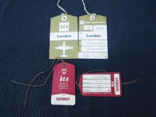 Vintage Bea (british European Airways) Luggage Tags